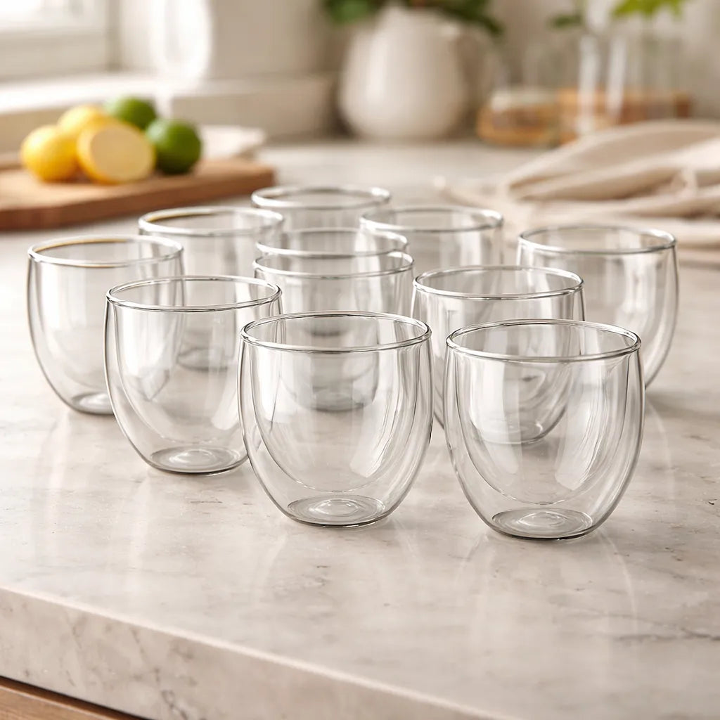 Vaso Doble Vidrio 250ml